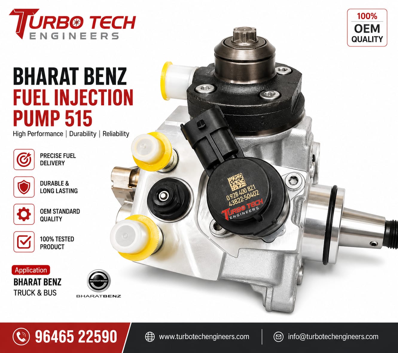 Bharat Benz Fuel Injection Pump – Bosch