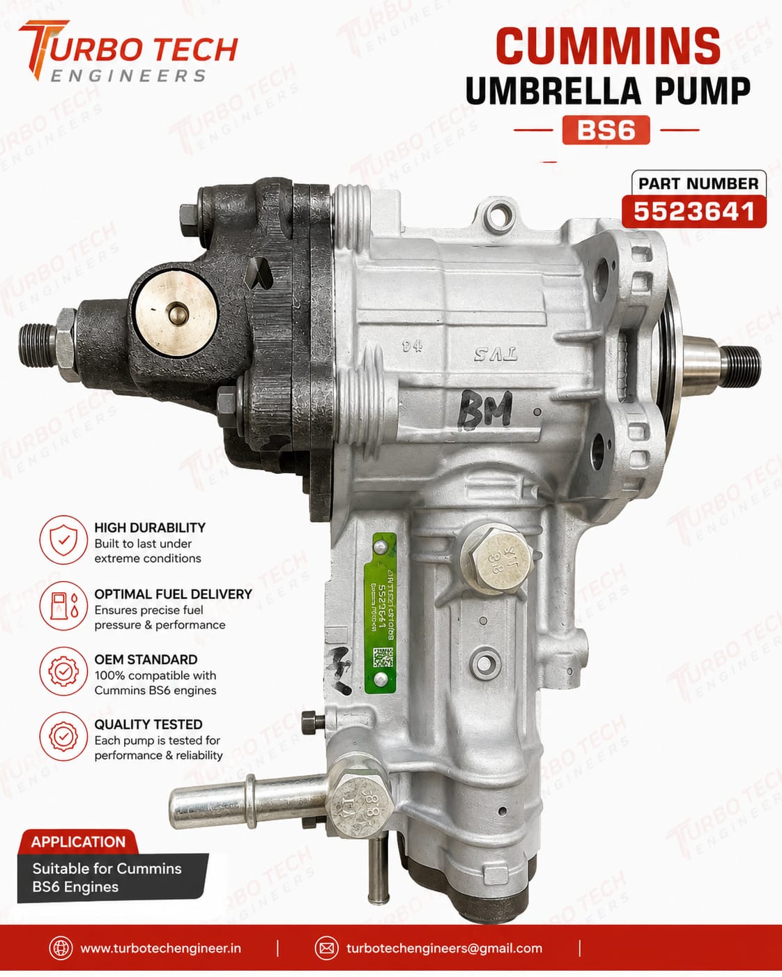 Cummins Umbrella BS6 Pump