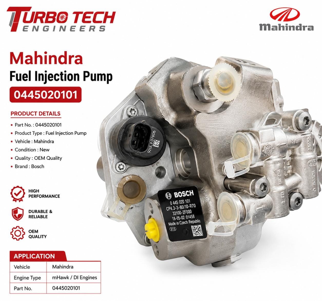 Mahindra Fuel Injection Pump