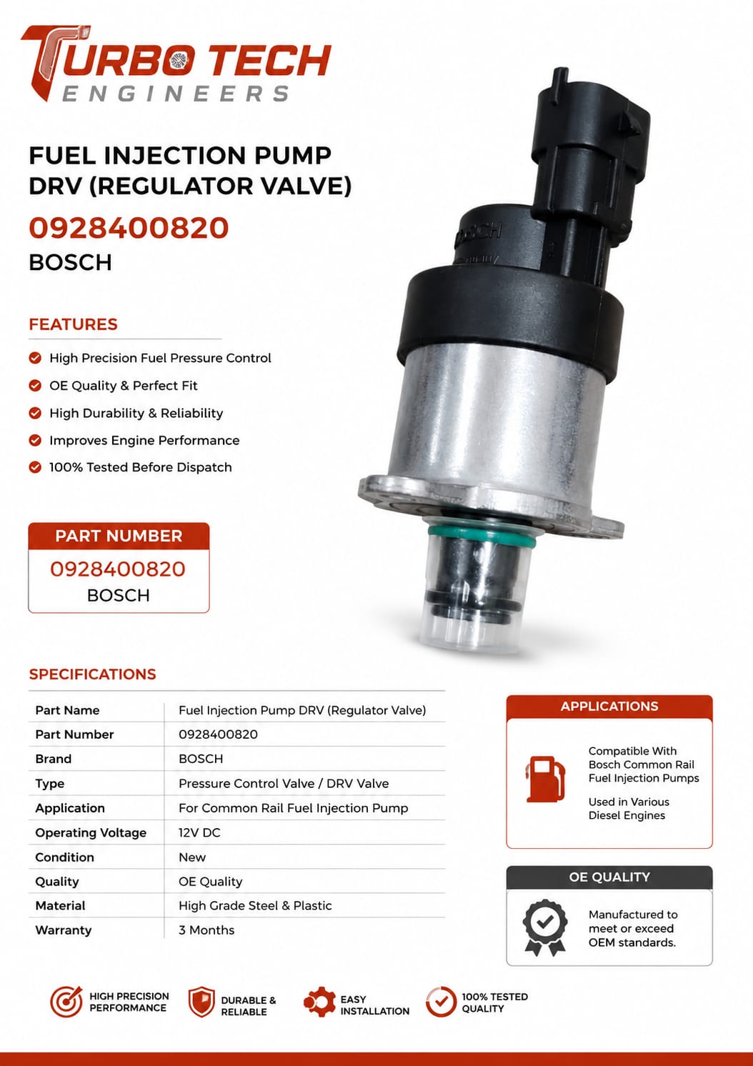 Bosch Fuel Injection Pump DRV