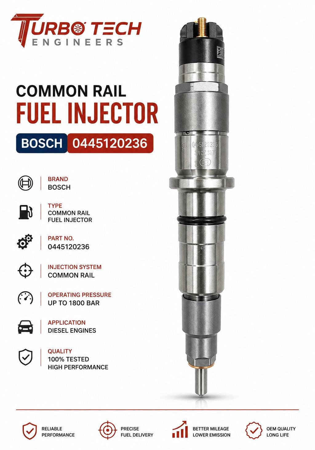 Bosch Common Rail Fuel Injector
