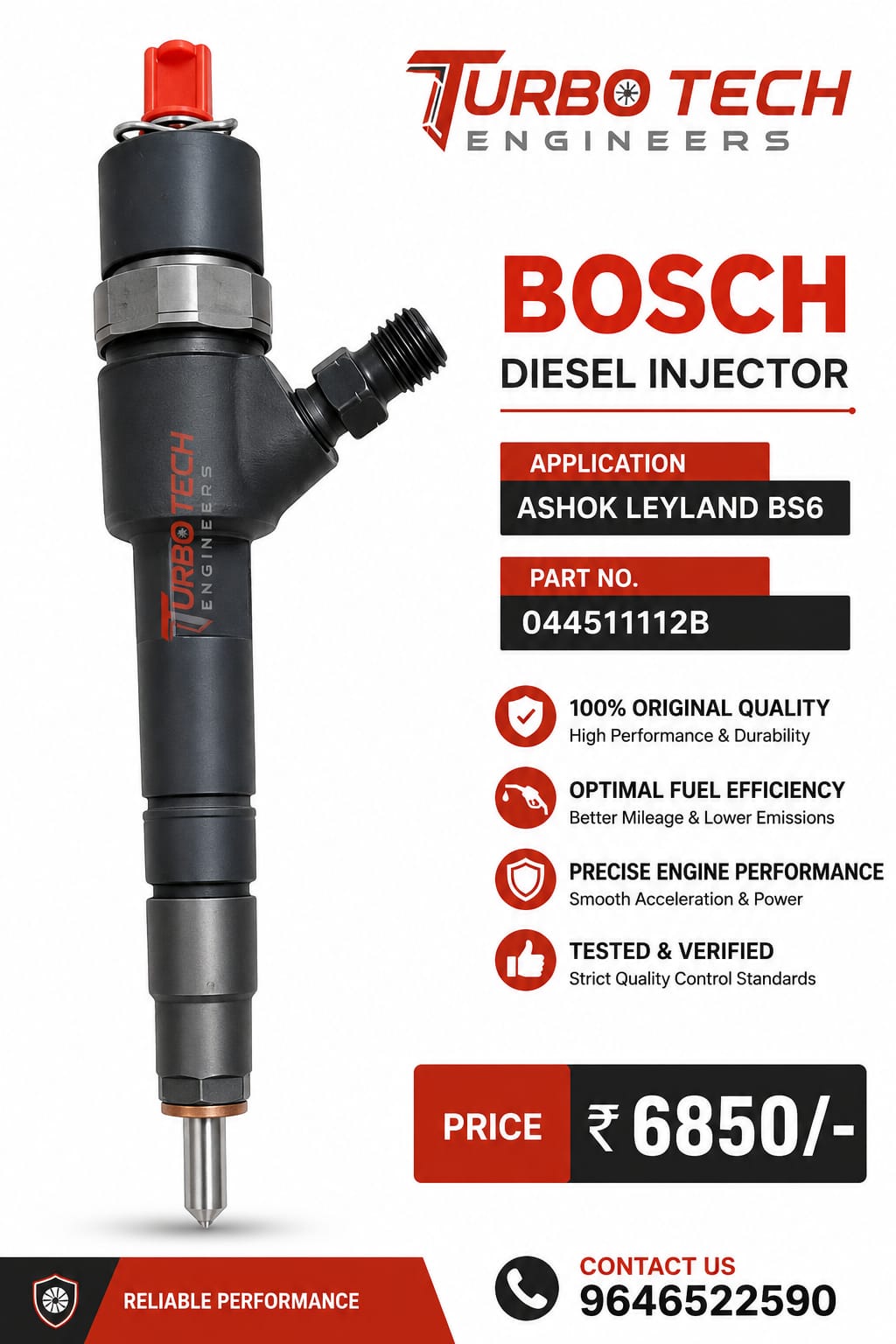 Bosch Common Rail Injector BS6