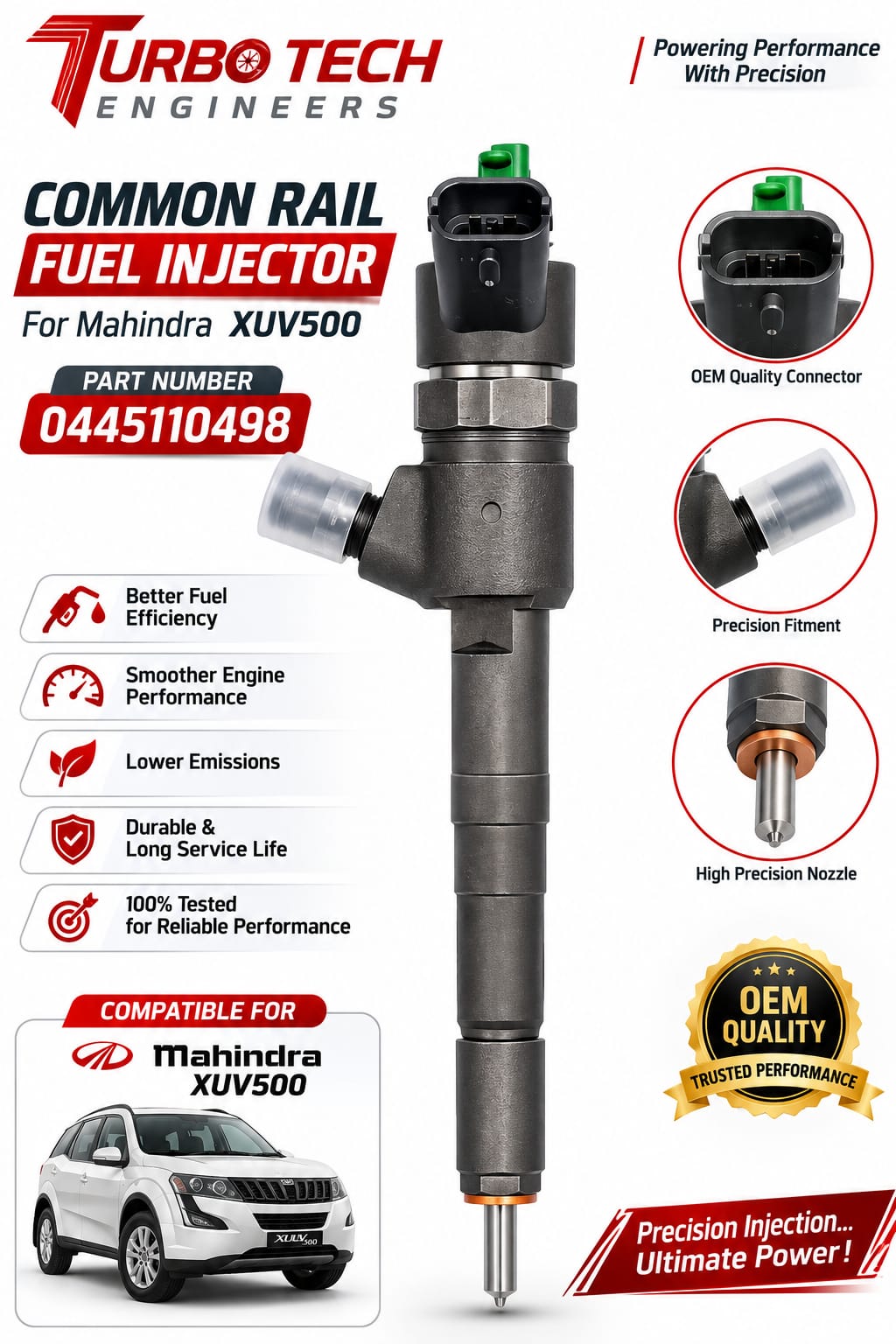 Common Rail Fuel Injector – Mahindra XUV500