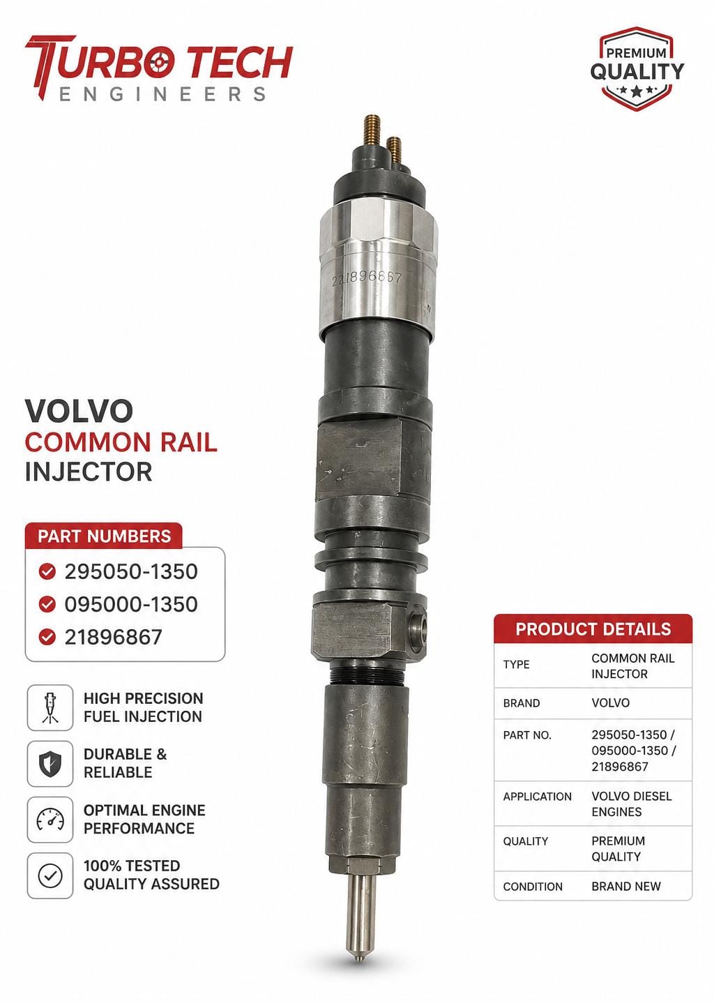 Volvo Common Rail Injector