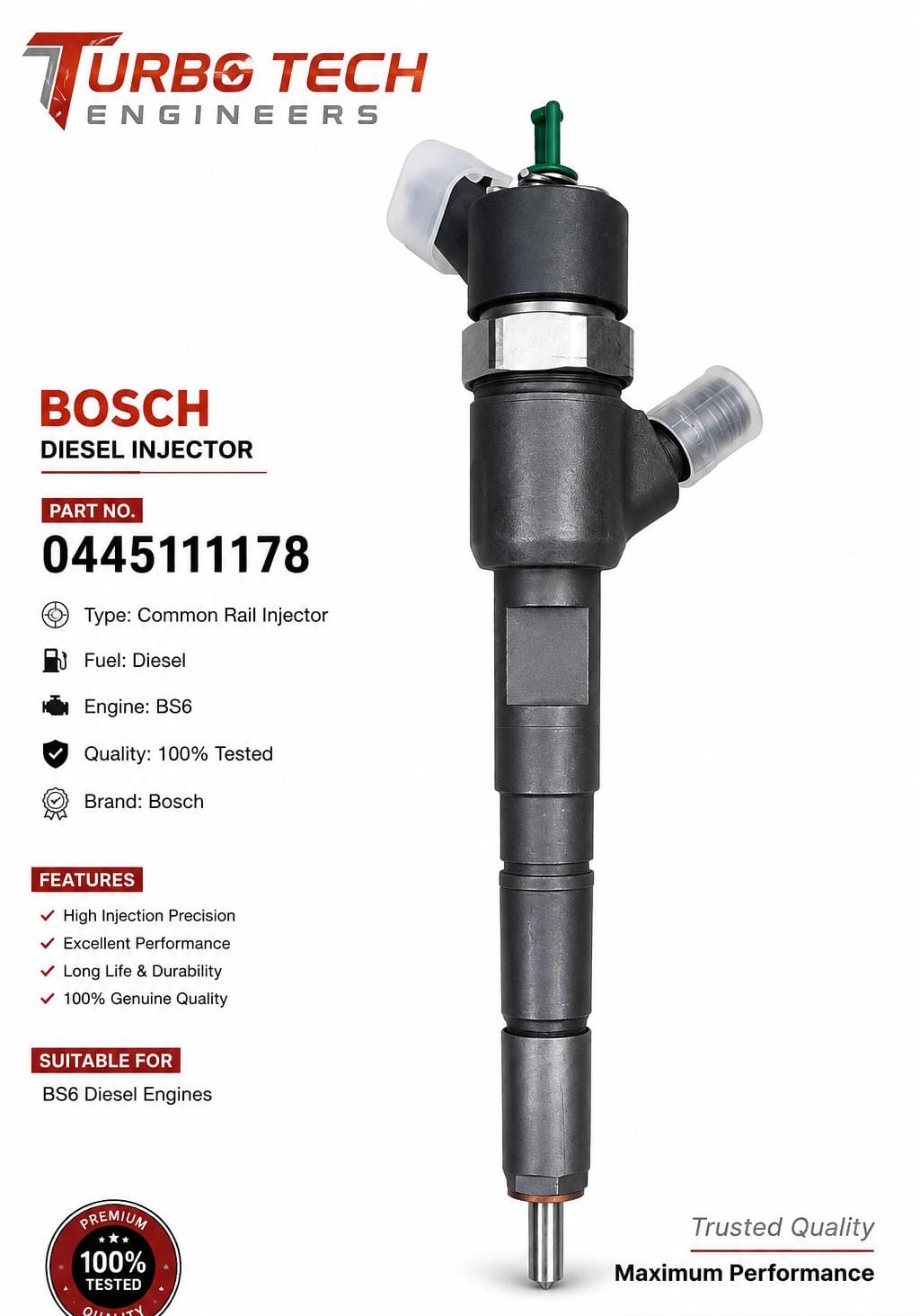 Bosch Common Rail Injector BS6