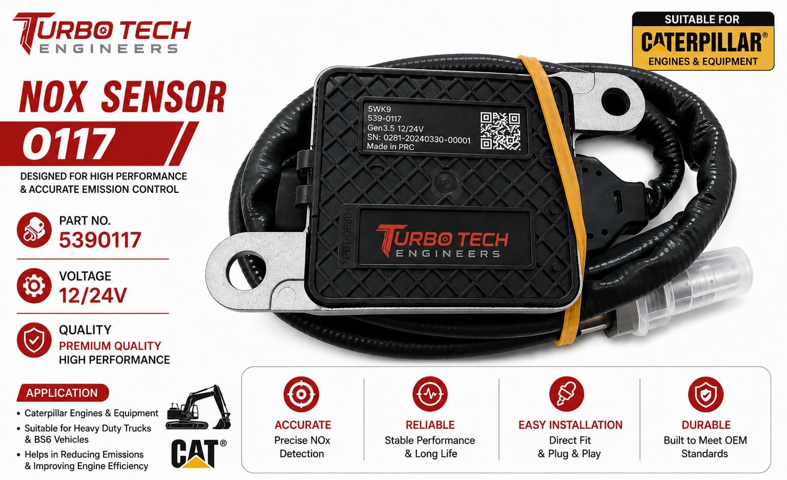 Caterpillar NOx Sensor 0117