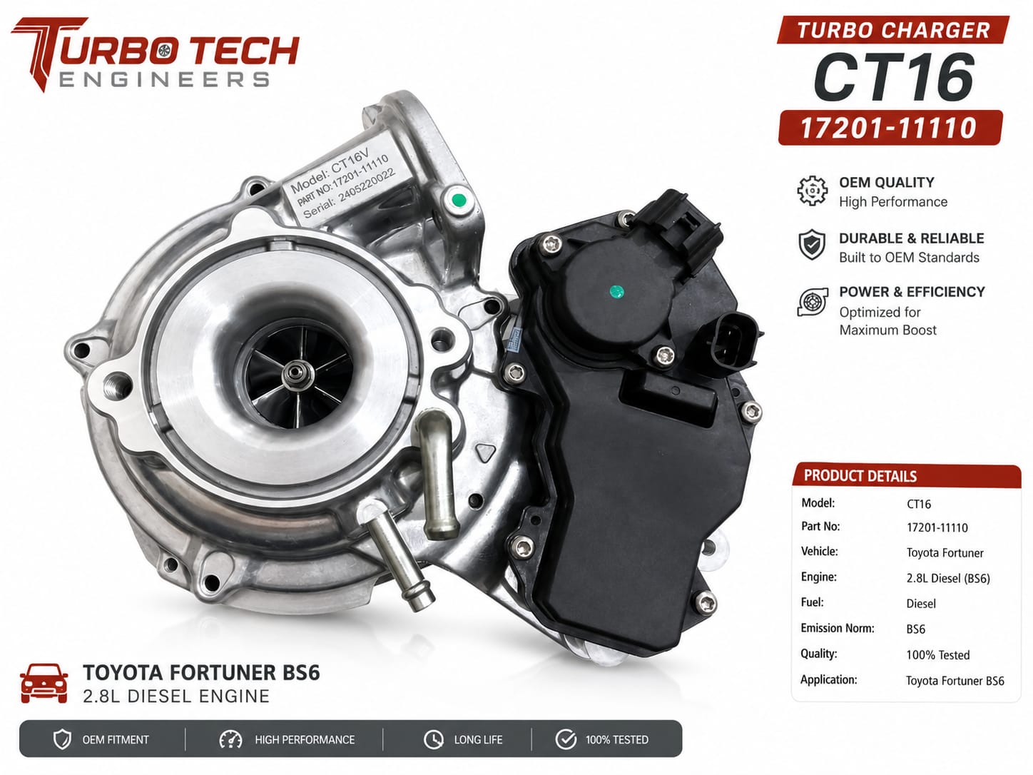 Turbo Charger CT16