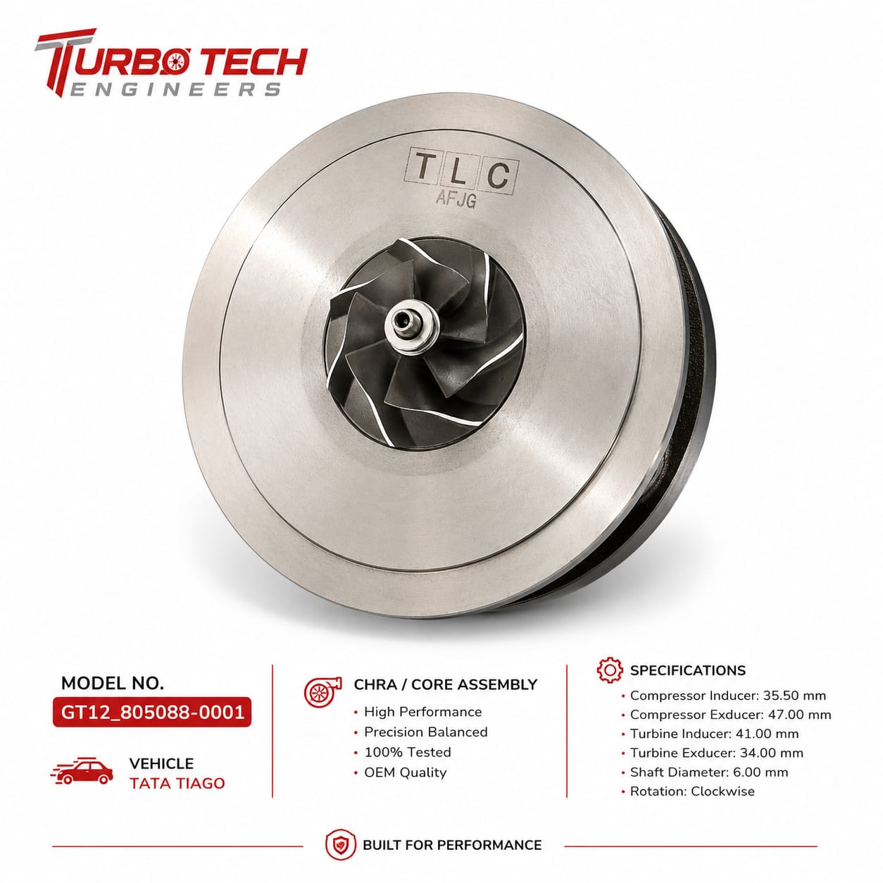 Turbocharger CHRA / Core Assembly – GT12