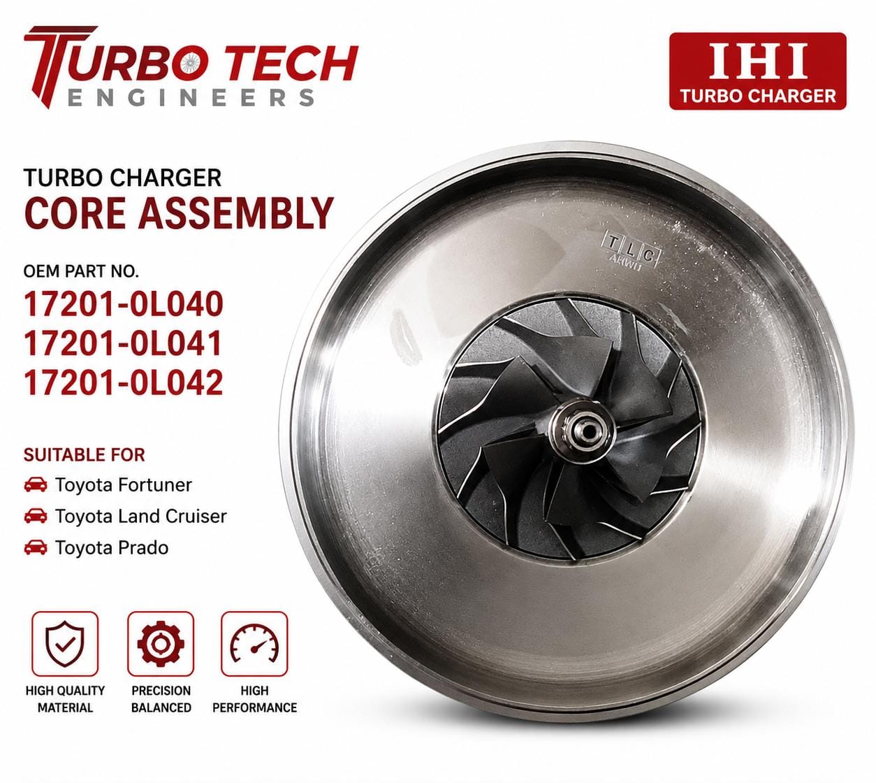 IHI Turbocharger Core Assembly